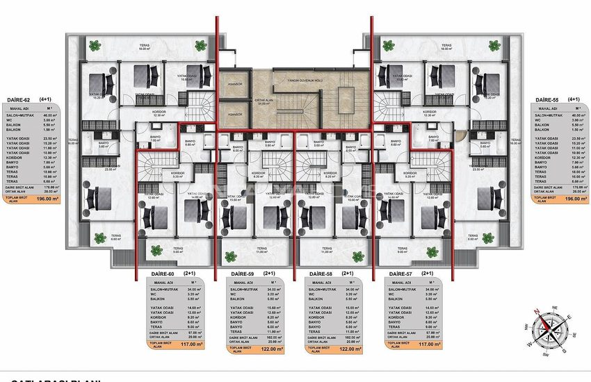 Immobilier Dans Une Résidence Avec Facilités À Alanya Demirtas 12