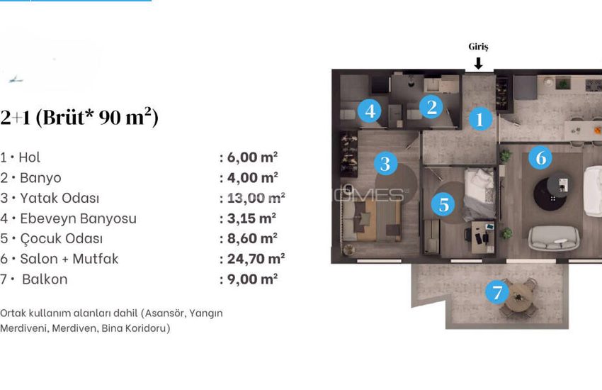Affordable Flats in a Luxury Complex with Pool in Aksu Antalya 18