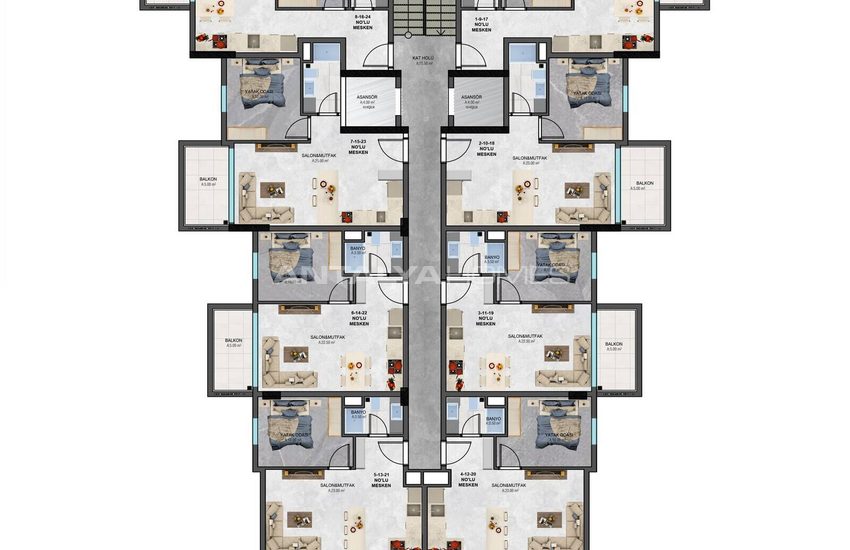 Modern Flats in a Luxury Complex in Alanya 23