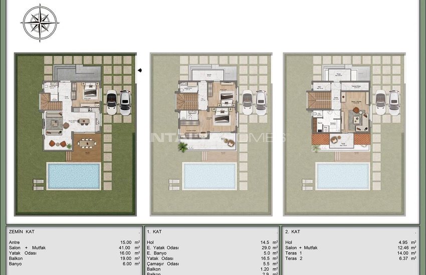 Triplex Houses in Neovilla Project Eligible for Citizenship in Belek 80