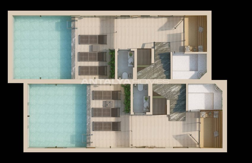 Huizen Met 2 Slaapkamers En Uitzicht Op Zee In Antalya Kalkan 8