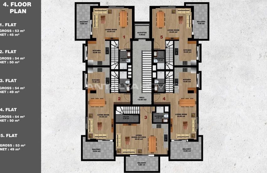 Luxe Appartementen Te Koop Met Zee- En Stadszicht In Avsallar 20