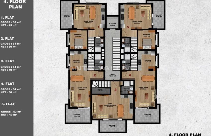 Luxe Appartementen Te Koop Met Zee- En Stadszicht In Avsallar 22