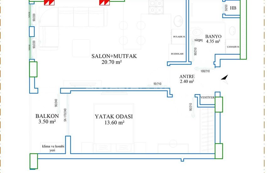 Verhuur Opbrengst Potentiële Appartementen In Antalya Muratpasa 16