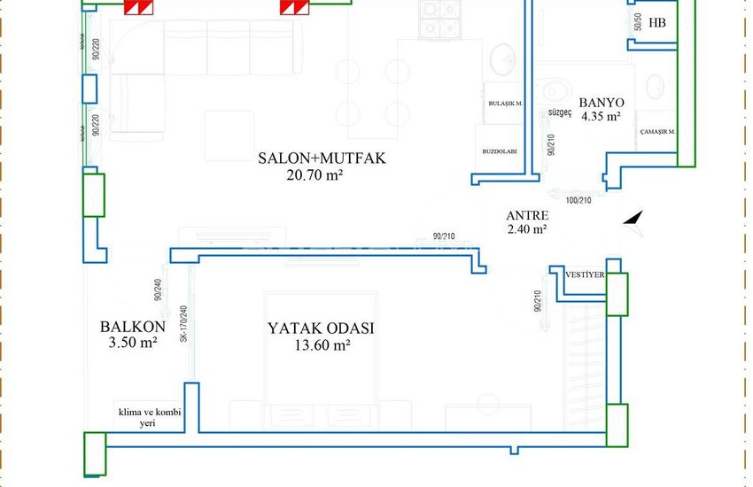 Verhuur Opbrengst Potentiële Appartementen In Antalya Muratpasa 17