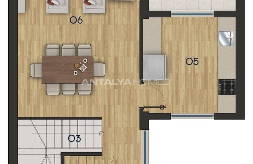 Villas Luxueuses Avec Parking À Antalya Dosemealti 69