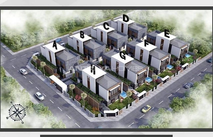 Hus Med Vinterträdgård Och Öppen Parkering I Antalya Altinkale 38