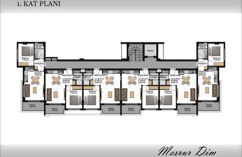Appartement Élégant Vue Mer Et Piscine À Alanya Antalya 21