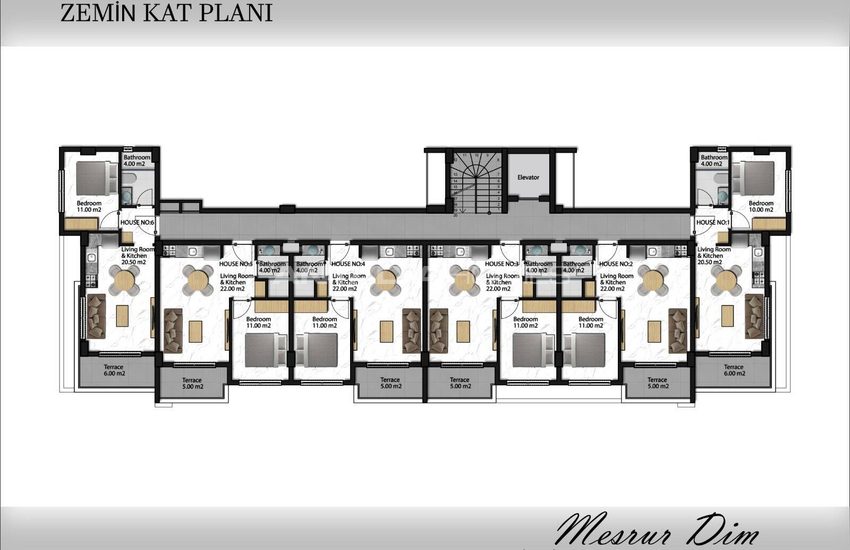Appartement Élégant Vue Mer Et Piscine À Alanya Antalya 22