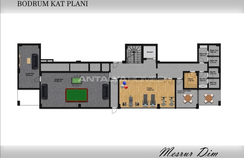 Appartement Élégant Vue Mer Et Piscine À Alanya Antalya 23