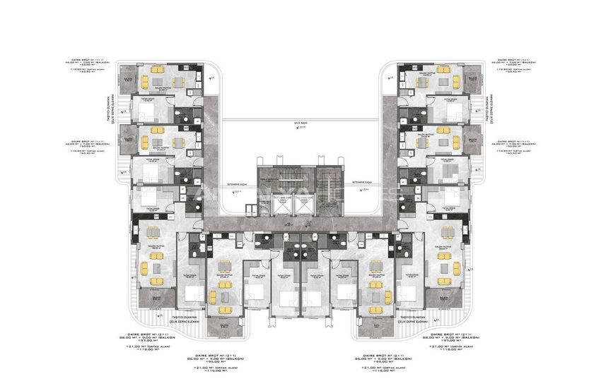 Lägenheter I Ett Prestigefyllt Och Elegant Komplex I Kestel 24