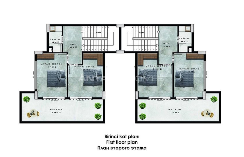 Villas Vue Mer À Vendre Avec Piscine Privée À Alanya Tepe 42
