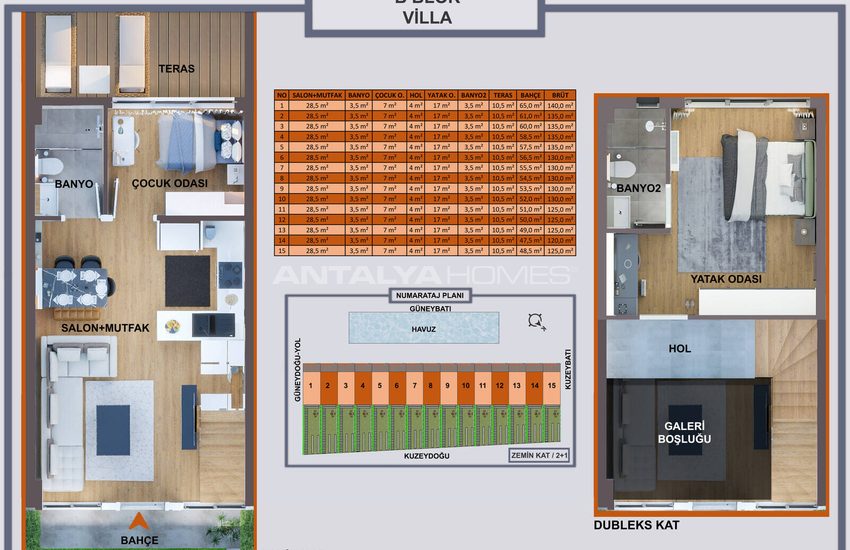 Antalya Kepez'de Havalimanına Yakın Sitede Satılık Daireler 41