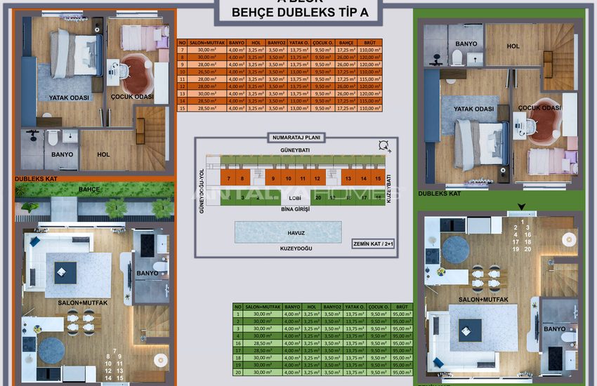 Antalya Kepez'de Havalimanına Yakın Sitede Satılık Daireler 40