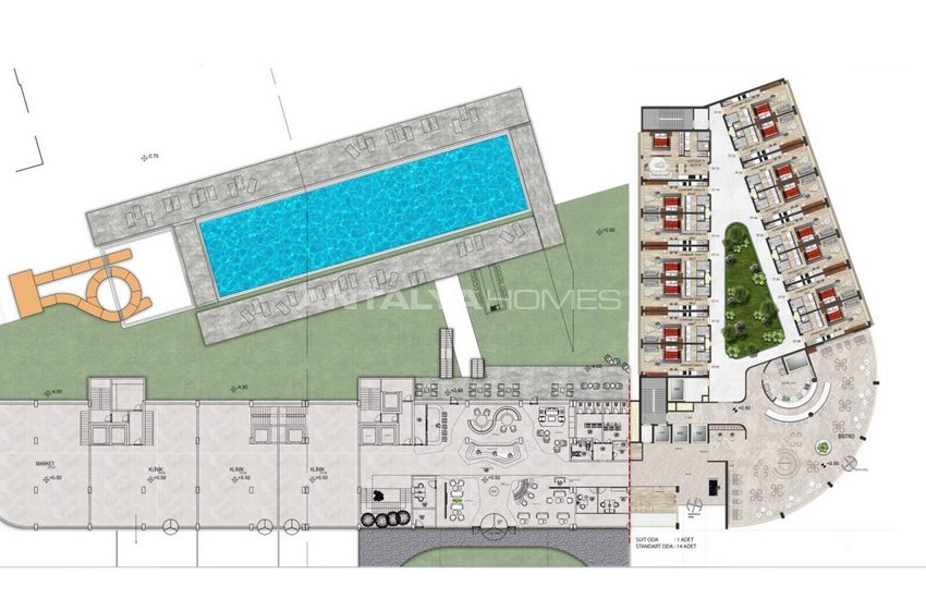 Real Estate in Project with Hotel Room Concept in Antalya Altintas 10