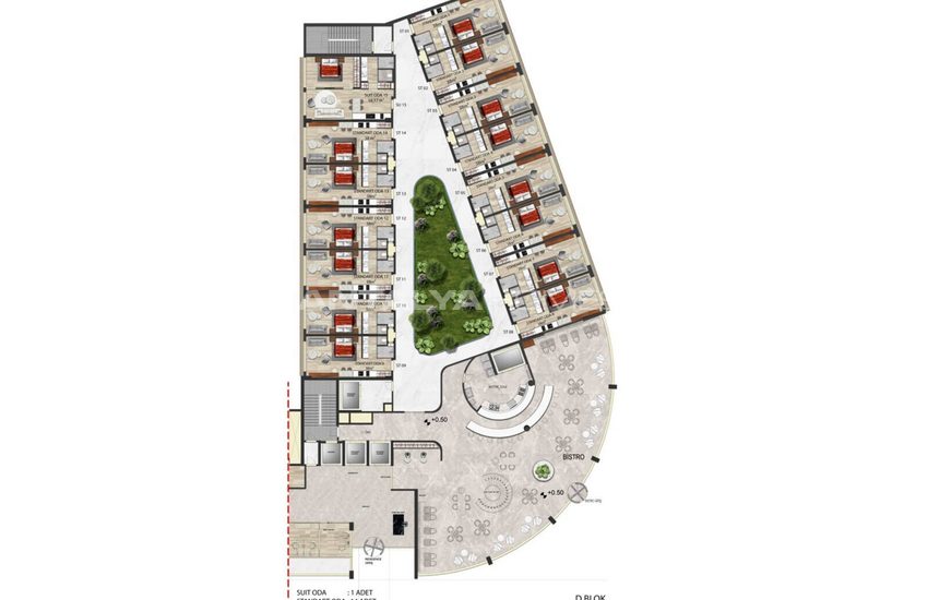 Real Estate in Project with Hotel Room Concept in Antalya Altintas 11