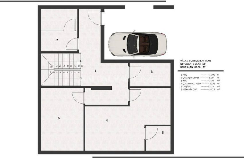 Detached Villas with Stylish Design in Antalya Muratpasa 55