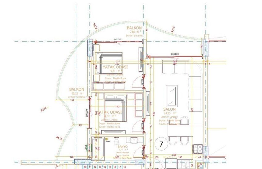 Alanya Mahmutlar'da Zengin Olanaklar Sunan Sitede Daireler 26