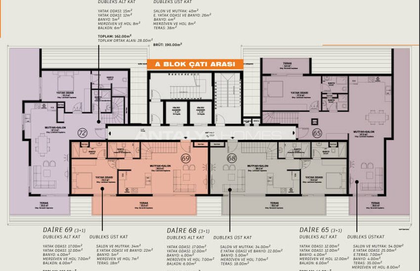 Appartements Avec Vue Panoramique Dans Un Projet Hôtelier À Alanya 24