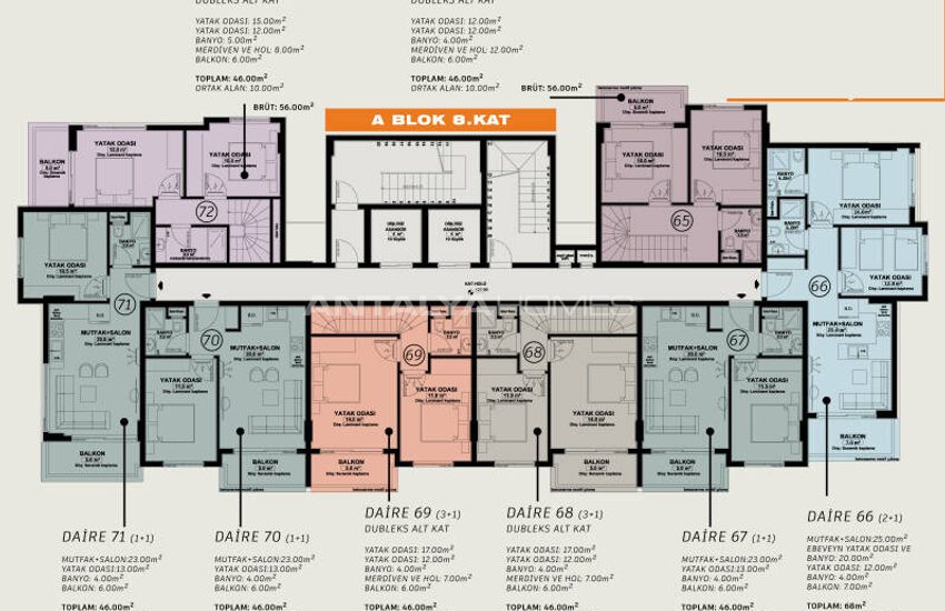 Appartements Avec Vue Panoramique Dans Un Projet Hôtelier À Alanya 25