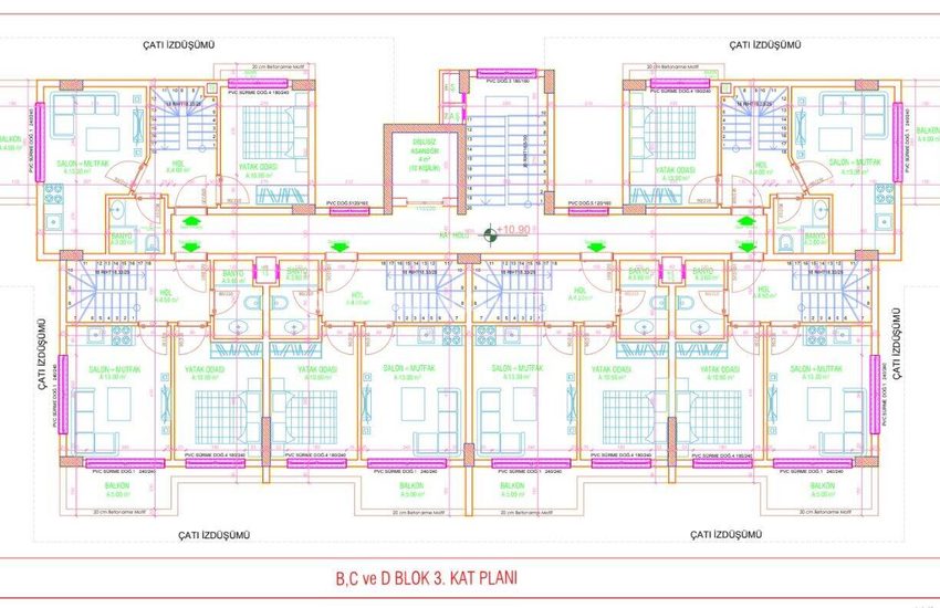 Alanya Kargıcak'ta Otel Konseptli Projede Dağ Manzaralı Daireler 40