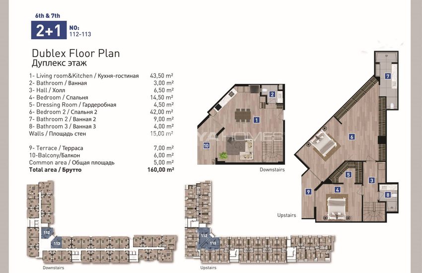 Apartments in a Five-star Concept Project in Konyaalti 61