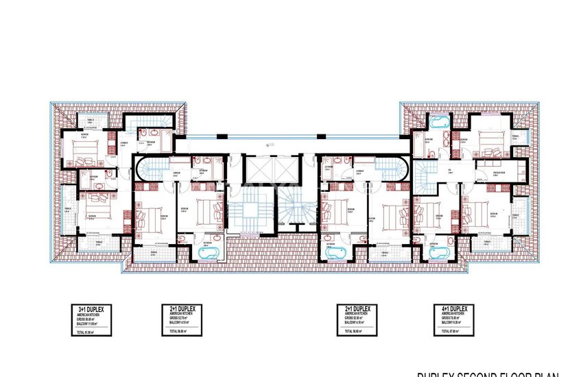 Properties in a Complex with Pool in Alanya Mahmutlar 25