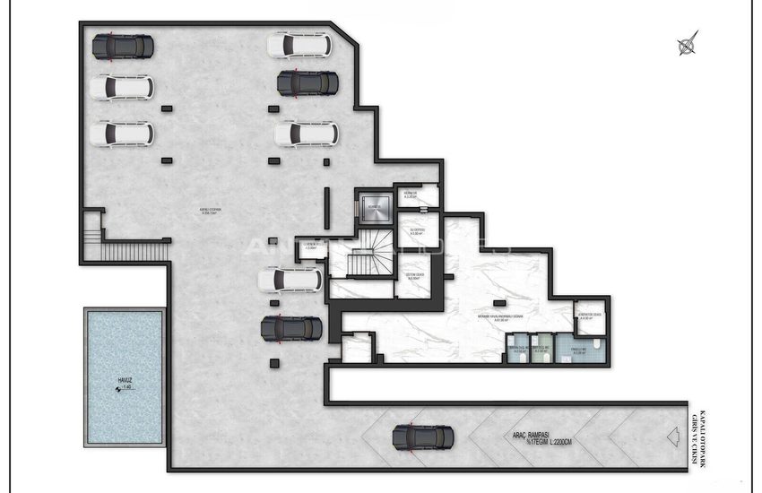 Mountain-view Flats in a Complex with Pool in Konyaalti Antalya 46