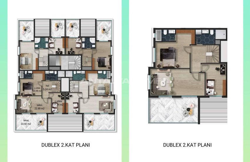 Complexe D'appartements Élégants Avec Piscine À Konyaaltı Antalya 34