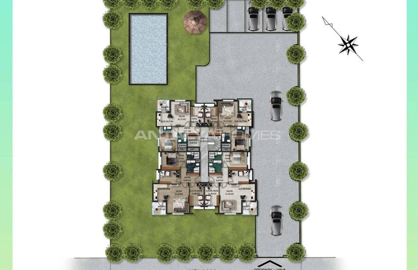 Complexe D'appartements Élégants Avec Piscine À Konyaaltı Antalya 35
