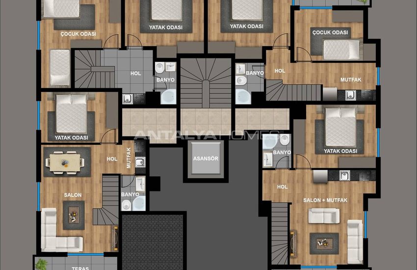 Nouveaux Appartements Près De La Vieille Ville À Antalya Muratpasa 24