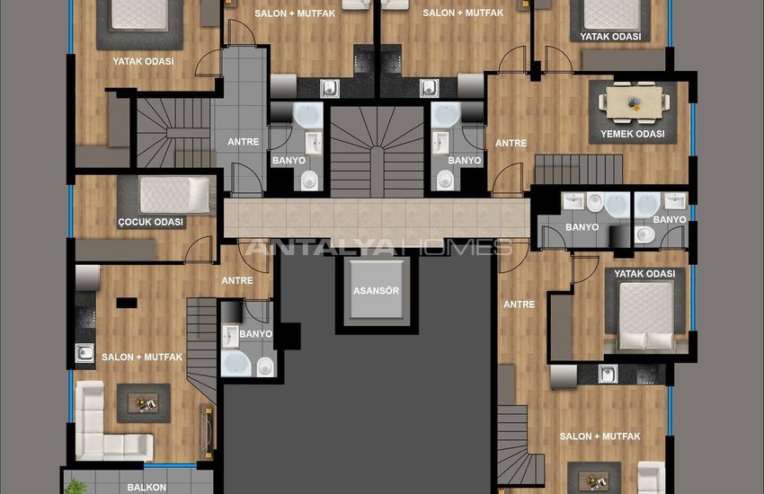 Nouveaux Appartements Près De La Vieille Ville À Antalya Muratpasa 27