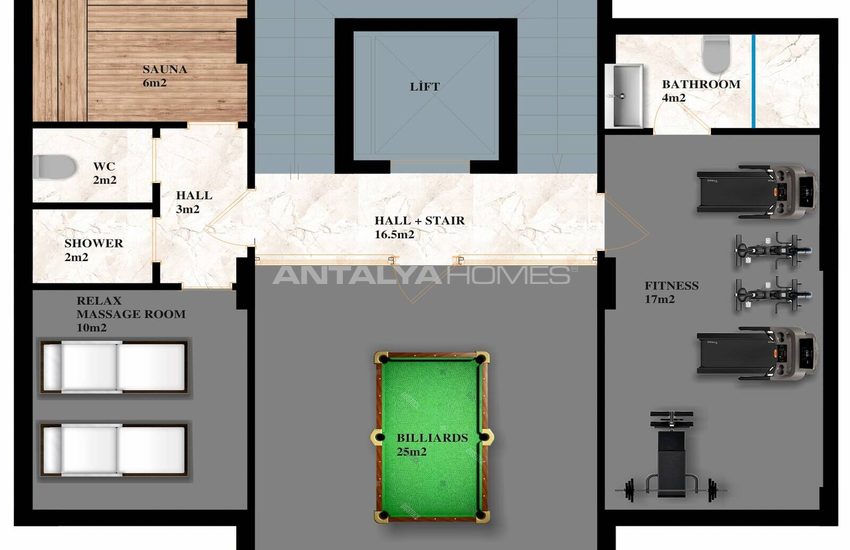 Detached Houses with Private Pools and Gardens in Alanya 35
