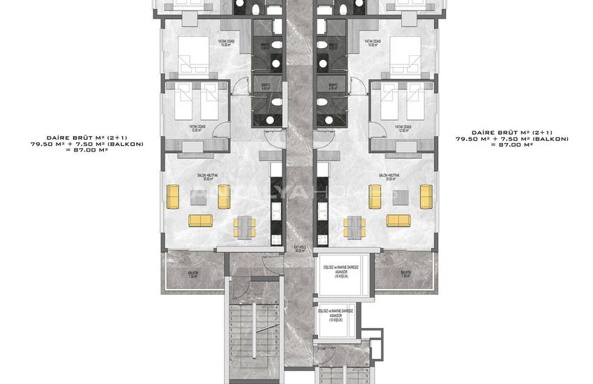 Alanya'da Yeni Projede Denize Sıfır Daireler 29