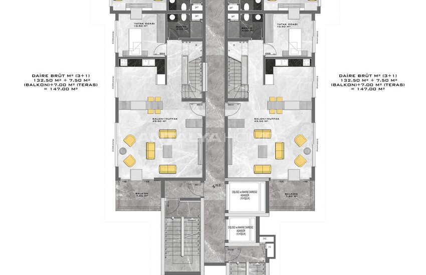 Alanya'da Yeni Projede Denize Sıfır Daireler 30
