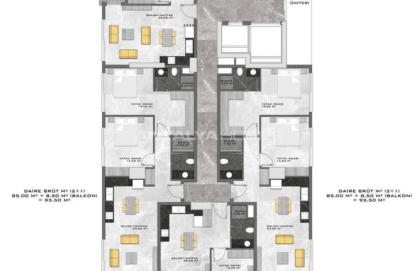 Alanya'da Yeni Projede Denize Sıfır Daireler 27