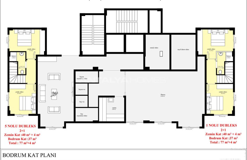 Apartments with Pool and Parking in Alanya Payallar 34