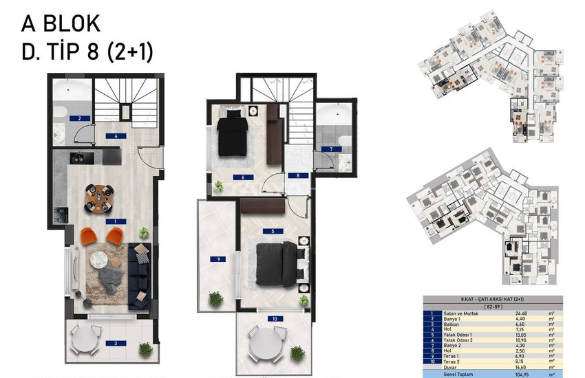 Stylish Flats in an Extensive Project in Alanya Avsallar 37