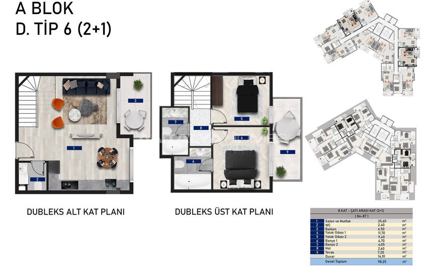 Stylish Flats in an Extensive Project in Alanya Avsallar 39