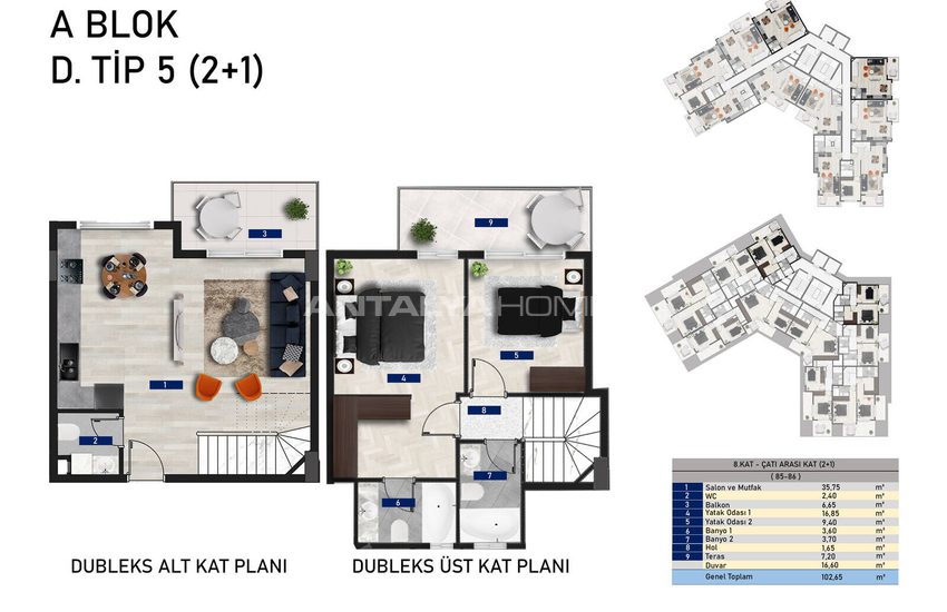 Stylish Flats in an Extensive Project in Alanya Avsallar 40