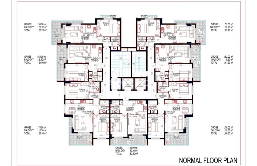 Hotel-concept Apartments with Pool and Gym in Alanya Mahmutlar 15