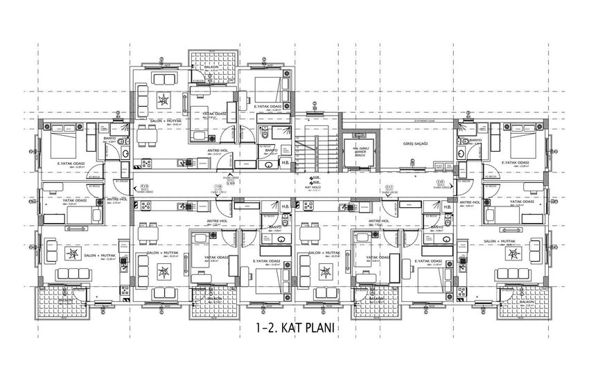 Appartements 2 Chambres Dans Une Résidence Avec Piscine À Antalya 18
