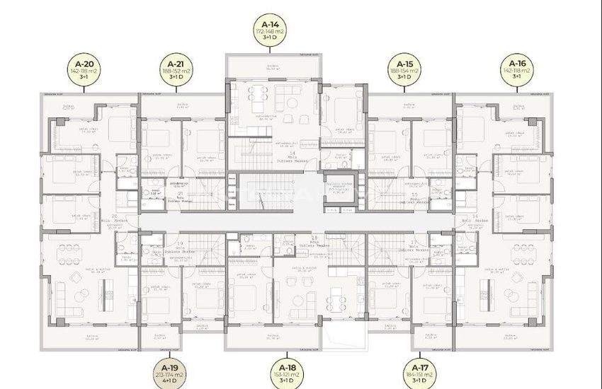 Appartementen In Resortstijl Aan Zee In Alanya, Turkije 15