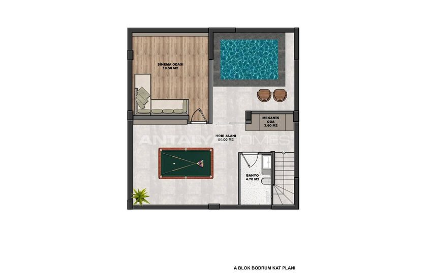 Villor Med Naturutsikt Och Delad Pool I Döşemealtı Antalya 54