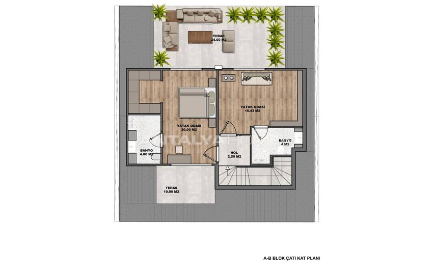Villor Med Naturutsikt Och Delad Pool I Döşemealtı Antalya 55