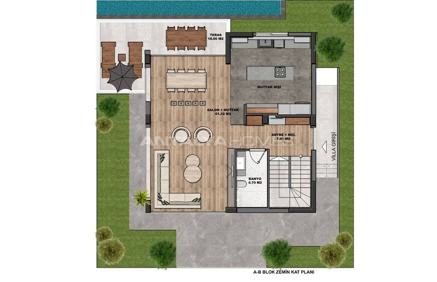 Villor Med Naturutsikt Och Delad Pool I Döşemealtı Antalya 56