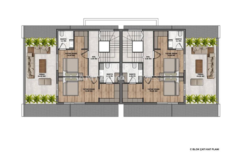 Villor Med Naturutsikt Och Delad Pool I Döşemealtı Antalya 52