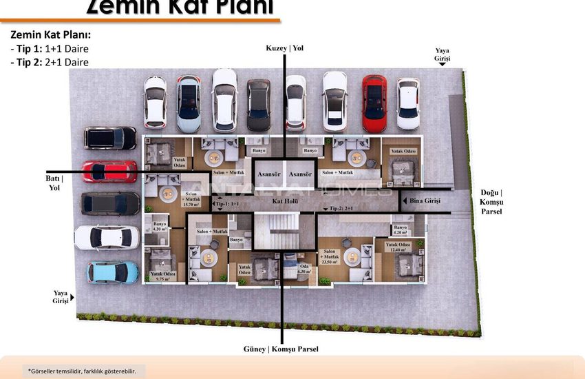 Antalya Muratpaşa'da Hastaneye Yakın Daireler 10