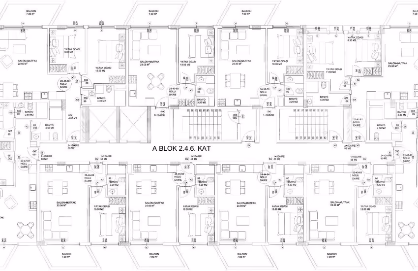 Sea and City-view Apartments in a 5-block Project in Alanya 28