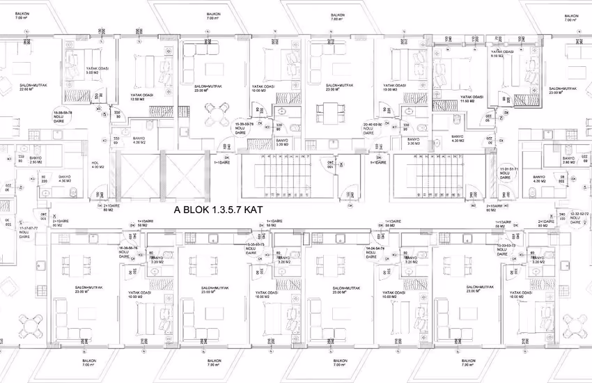 Sea and City-view Apartments in a 5-block Project in Alanya 29